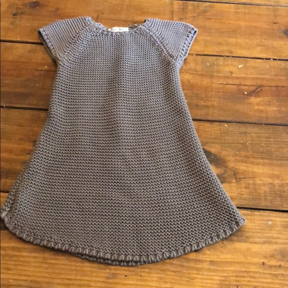 Pearls and popcorn sweater dress